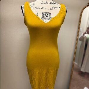 Vibrant Yellow Sleeveless Dress